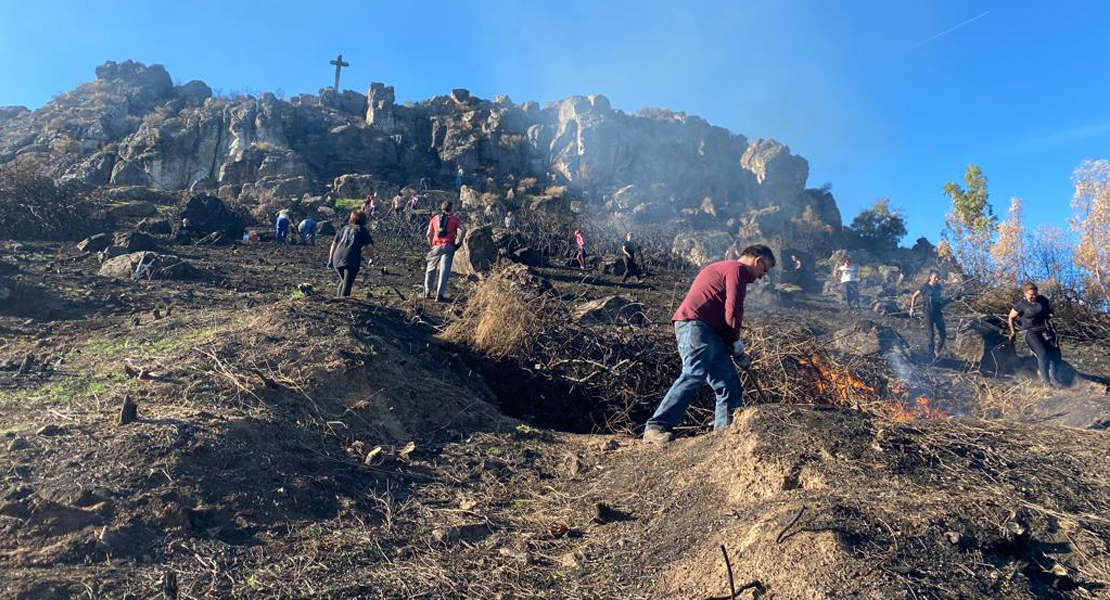 Objetivo recuperar los parajes que el fuego arrasó en Alburquerque