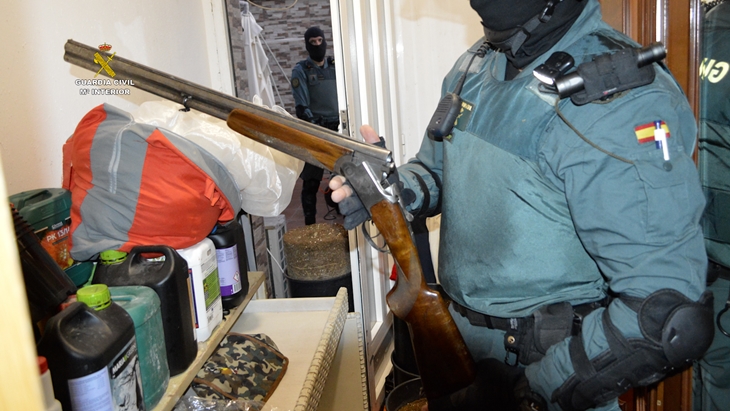 La Guardia Civil detiene a 45 personas en una macrooperación contra el tráfico de drogas