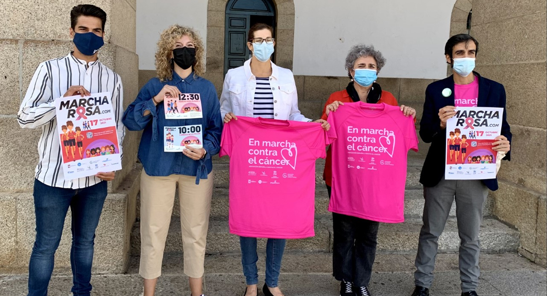 Cáceres se teñirá de rosa el próximo domingo para concienciar sobre el cáncer de mama