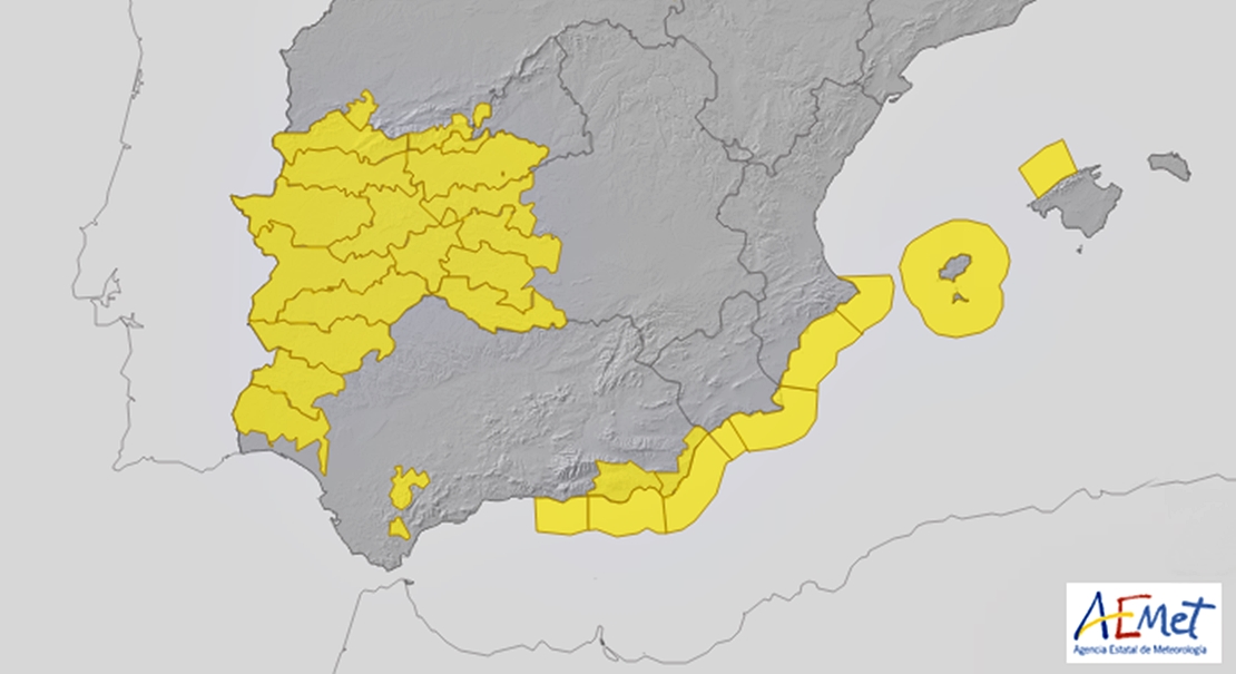 TEMPORAL LLUVIA: Alerta amarilla para toda Extremadura