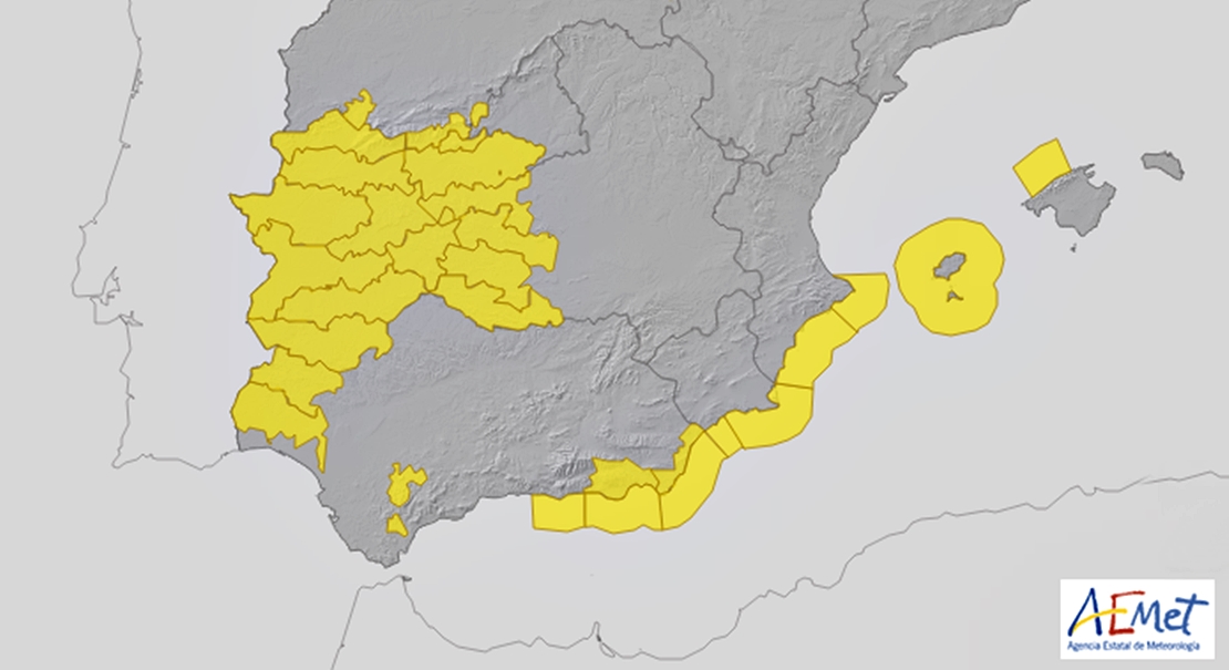 TEMPORAL LLUVIA: Alerta amarilla para toda Extremadura