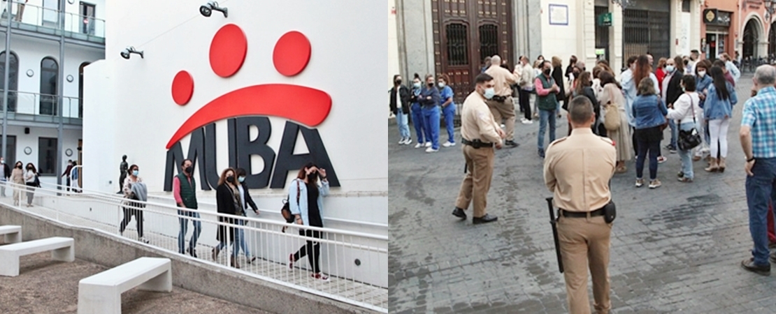Desalojado el Museo de Bellas Artes de la Diputación por un simulacro de evacuación
