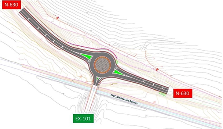 Licitan las obras para la construcción de una glorieta en la N-630
