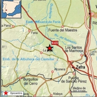 Terremoto detectado cerca de Zafra