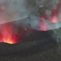 Nueva boca en el volcán Cumbre Vieja de La Palma