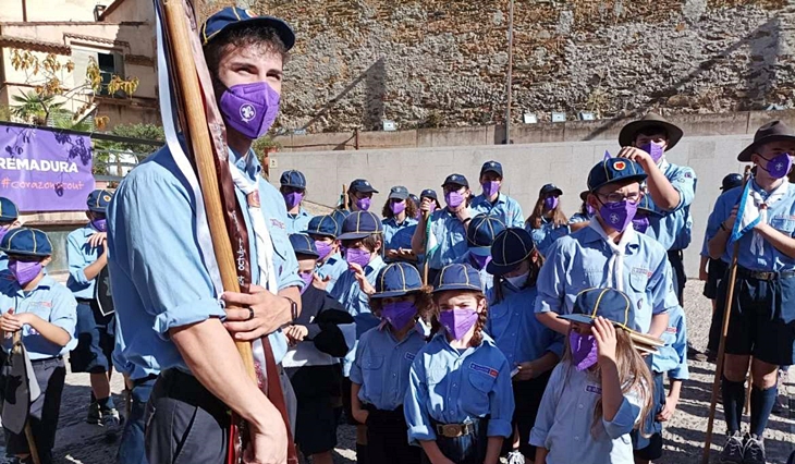 Guadalupe acoge el I encuentro de los Scouts católicos de Extremadura