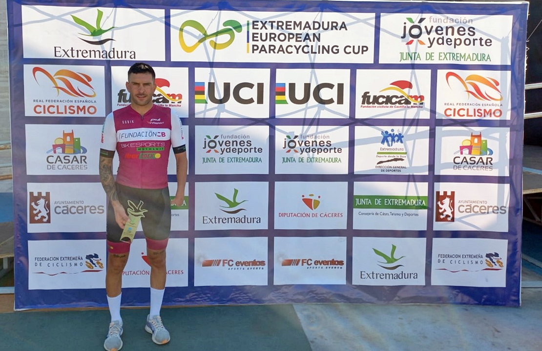Rubén Tanco subcampeón de la Extremadura European Paracycling Cup