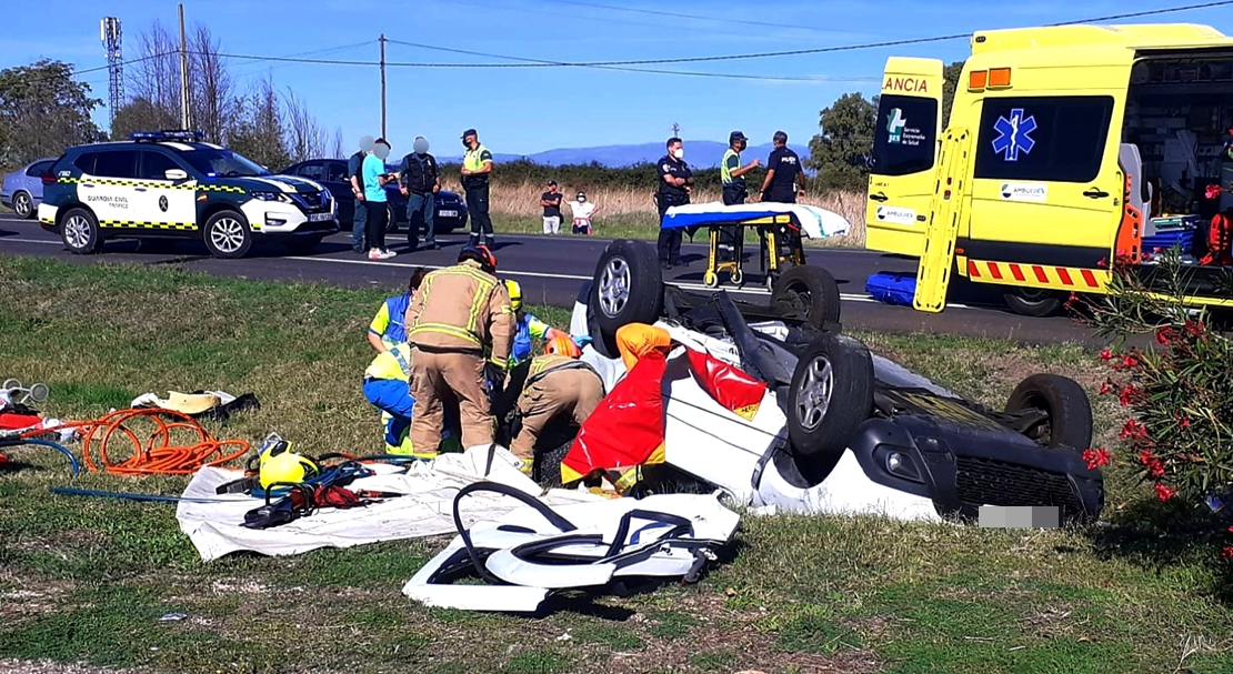 7 heridos (3 graves) en cuatro accidentes este viernes en Extremadura