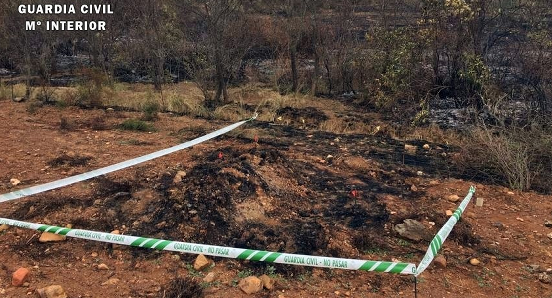 Una quema no autorizada fue la causante de un importante incendio en la provincia de Badajoz