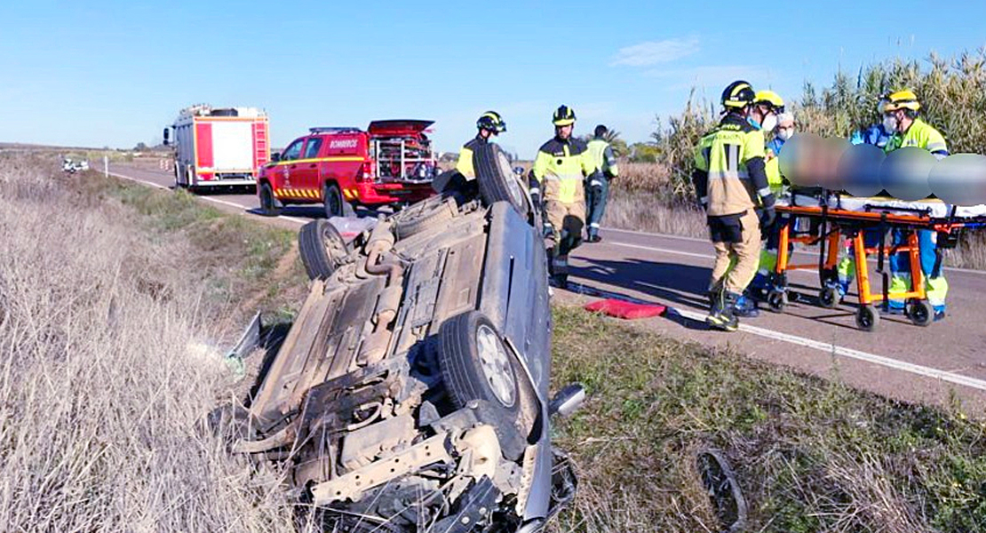 Sufre un accidente cerca de Don Benito y tiene que ser excarcelado