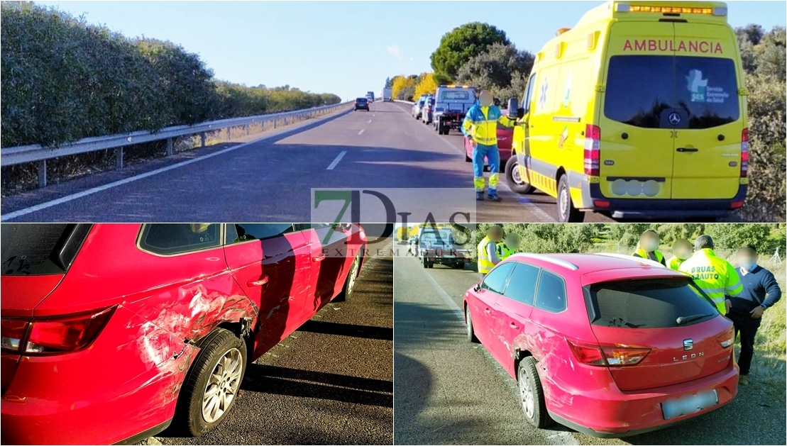 Accidente en la autovía A-5 cerca de la capital pacense