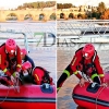 BADAJOZ - Rescatan a una piragüista atrapada en el camalote del río
