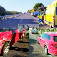 Accidente en la autovía A-5 cerca de la capital pacense