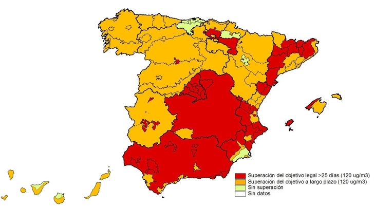 Ecologistas prepara un informe sobre contaminación por ozono en España