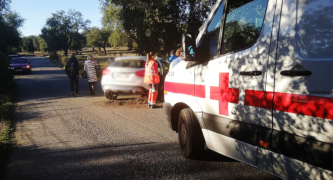 Accidente de tráfico en la carretera del Cementerio Nuevo de Badajoz