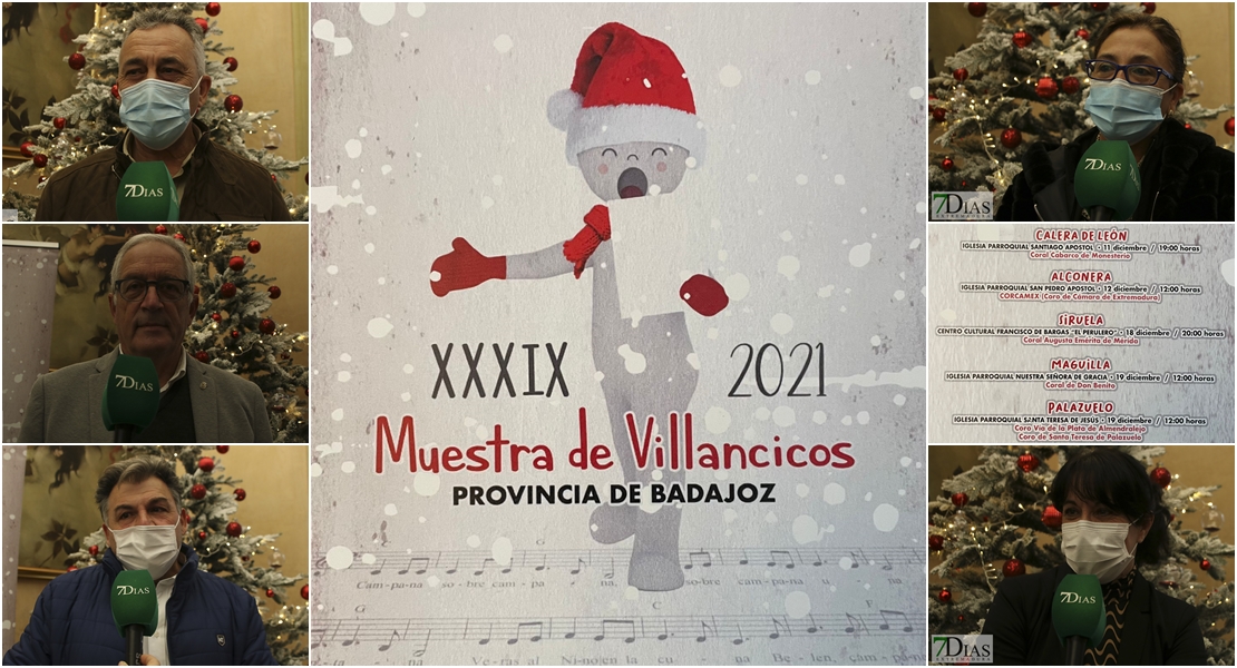 Presentación de la XXXIX Muestra de Villancicos Provincia de Badajoz