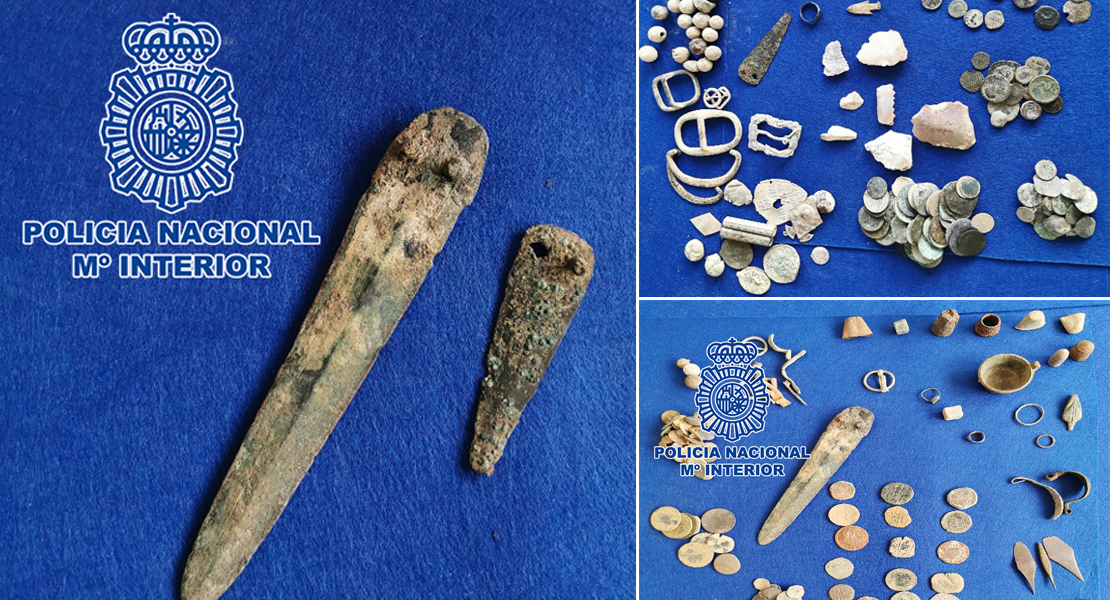 Intervienen más de 400 piezas arqueológicas procedentes de expolio