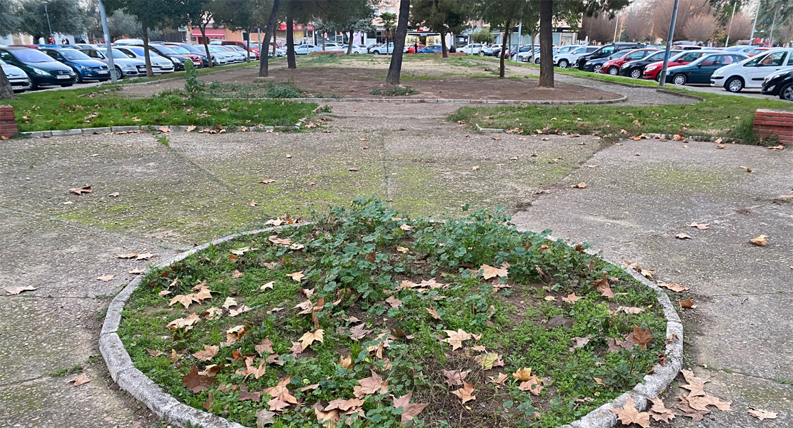 PSOE Badajoz: "El parque sin nombre, no existe para el ayuntamiento"