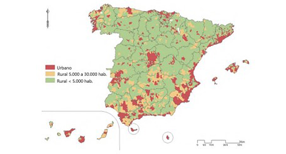 Extremadura es una de las CCAA con mayor porcentaje de censados en municipios rurales