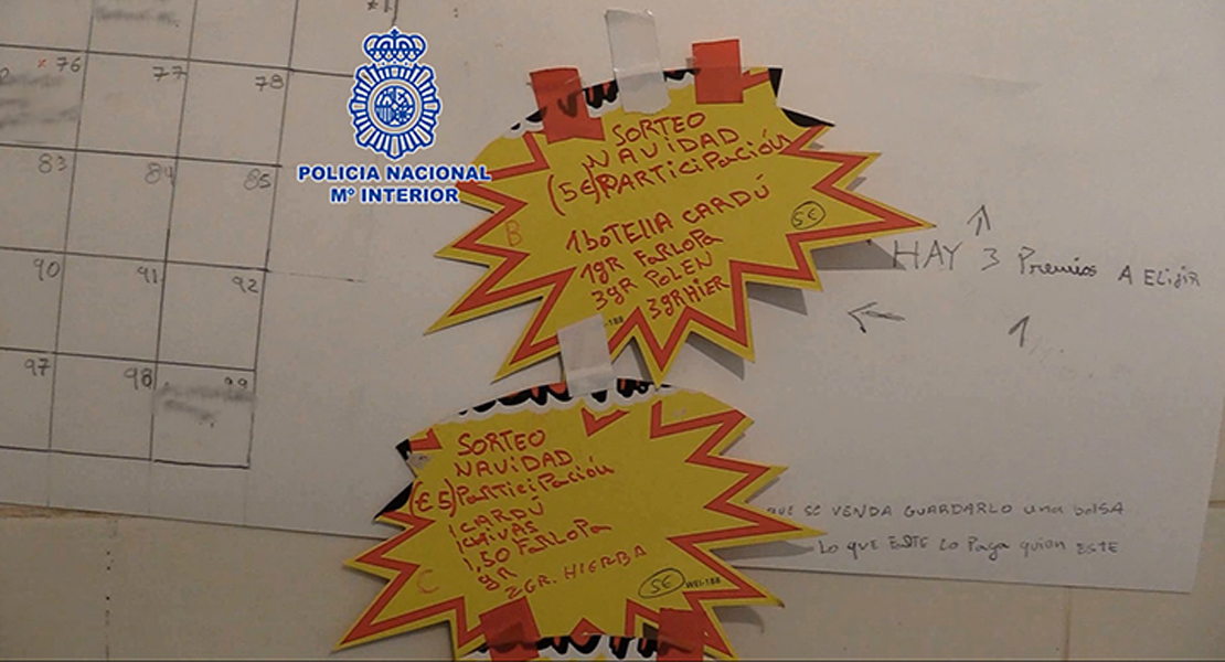 Detienen a dos traficantes que sorteaban una narcocesta navideña