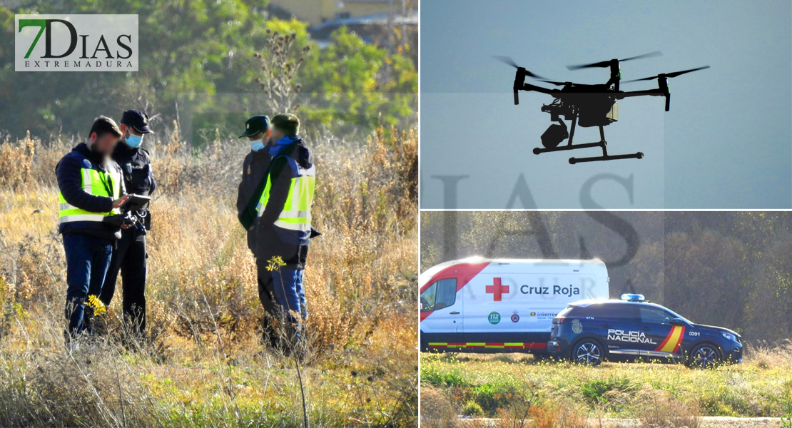 Medios aéreos se suman al dispositivo de búsqueda de Pablo en Badajoz