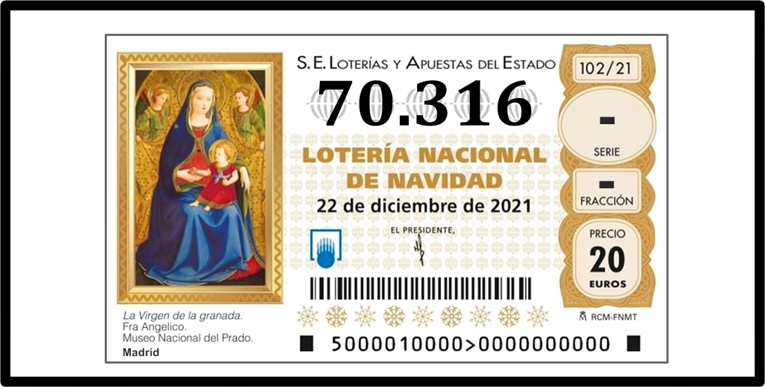 Sale el segundo de los quintos premios de este 2021