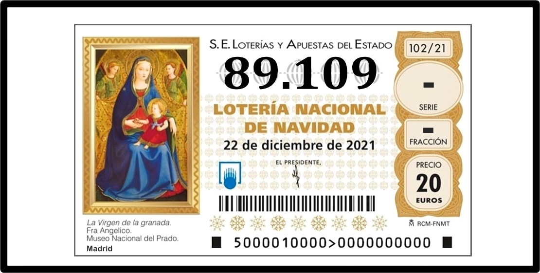 Y con este quinto premio finaliza el Sorteo de Navidad 2021