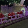 Palazuelo adorna sus calles con material reciclado durante la Navidad