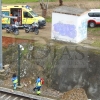 Encuentran a una persona herida en las vías del tren en Badajoz