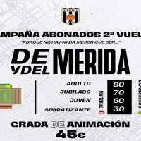 El Mérida saca el abono de media temporada