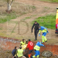 Encuentran a una persona herida en las vías del tren en Badajoz