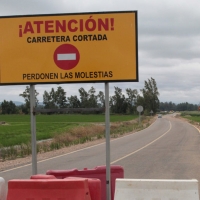 Corte de tráfico en la carretera provincial Peñalsordo-Guadalmez