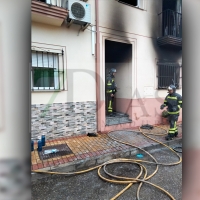 Incendio de vivienda en Valverde de Leganés
