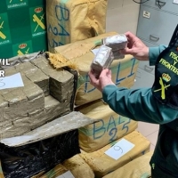 La Guardia Civil intercepta en Almendralejo una furgoneta con 320 kg de hachís