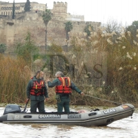 Imágenes del amplio dispositivo que busca a Pablo en el río Guadiana y sus inmediaciones
