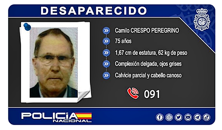 Desaparece un hombre de 75 años en Plasencia