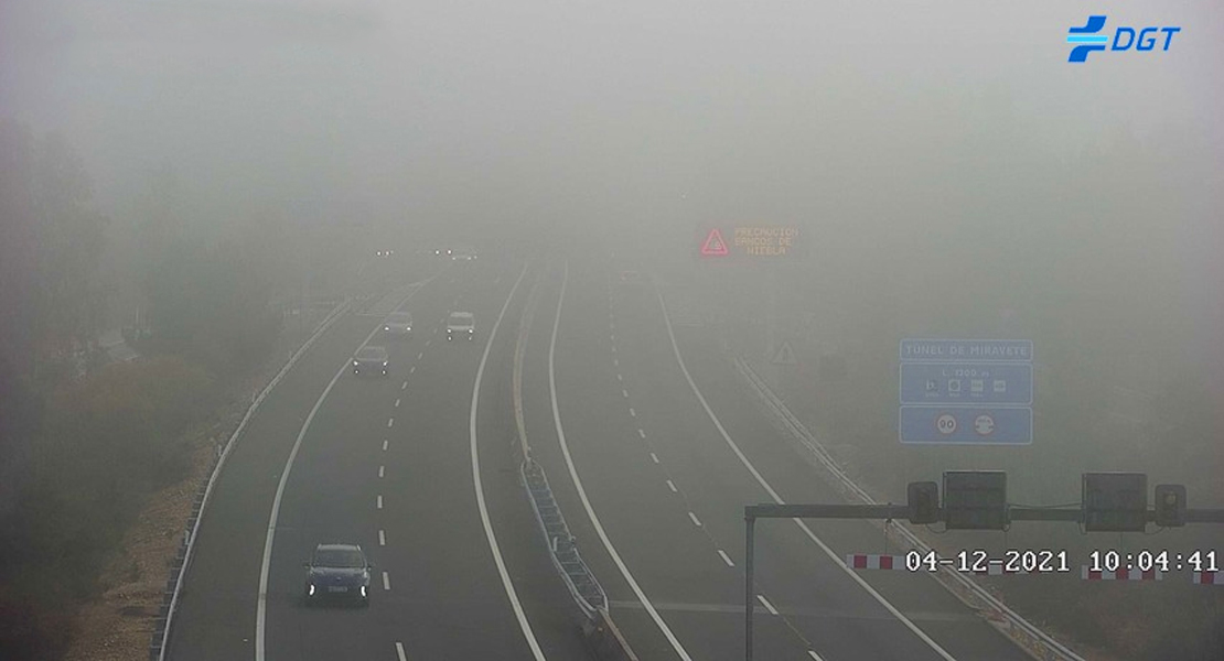 Precaución: avisos por niebla y visibilidad reducida en varias carreteras extremeñas