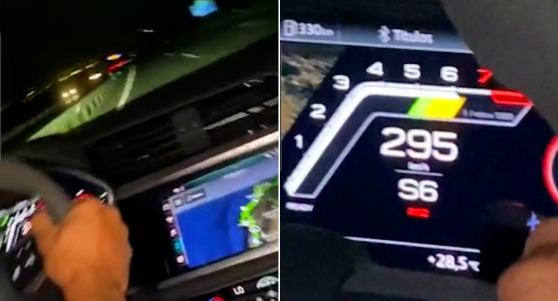 Conduce a casi 300 km/h y sube el vídeo a redes sociales