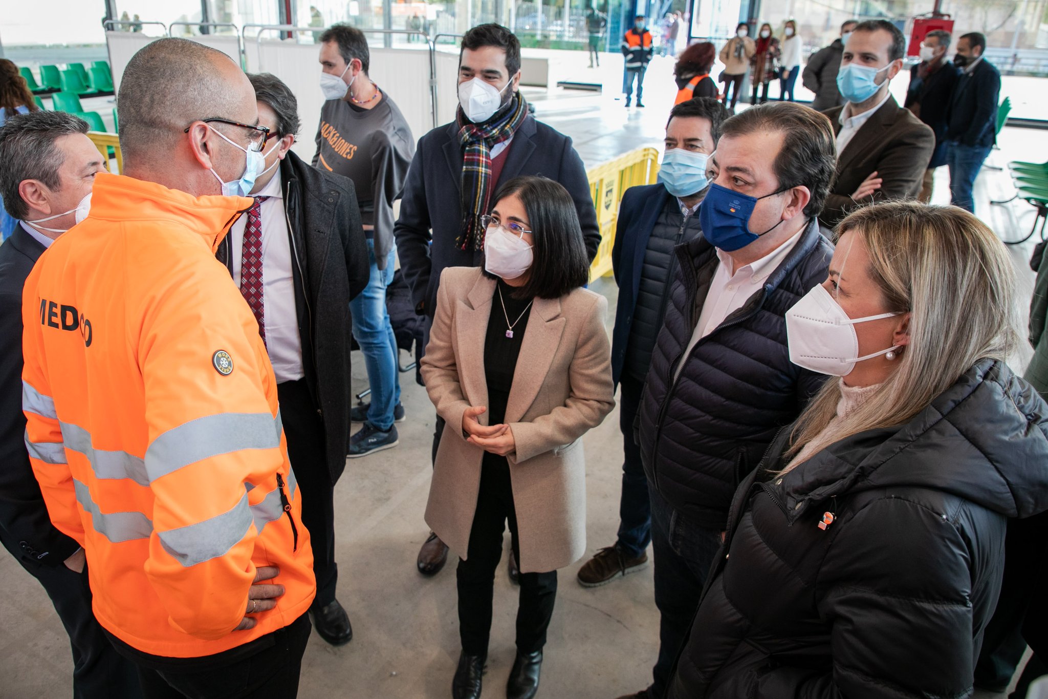 La ministra de Sanidad visita Extremadura: &quot;La mejor arma contra la pandemia es vacunar, vacunar y vacunar”