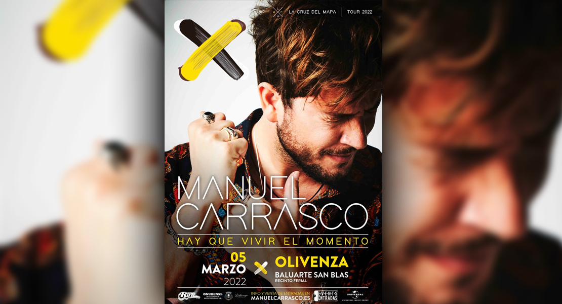 Manuel Carrasco actuará en Olivenza en su única visita a Extremadura en 2022