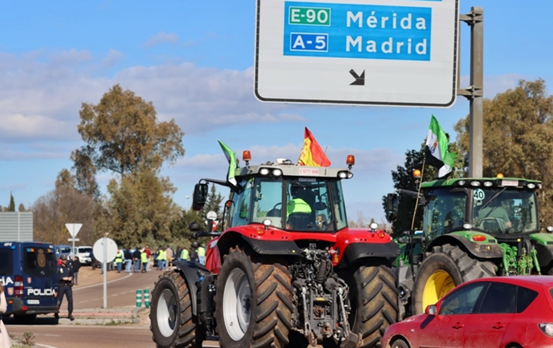 Delegación desautoriza el recorrido de la Tractorada prevista por Extremadura