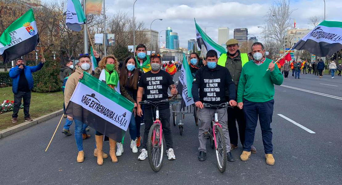 Gran manifestación en Madrid para protestar por la situación en el mundo rural