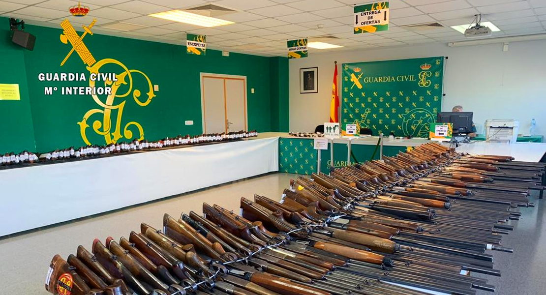 Te contamos cómo conseguir un arma en la subasta que hará la Guardia Civil en Cáceres