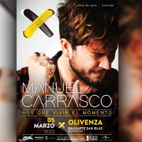 Manuel Carrasco actuará en Olivenza en su única visita a Extremadura en 2022