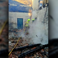 Incendio en una finca de la provincia de Cáceres