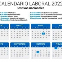 Calendario laboral 2022: estos son los festivos comunes en toda España