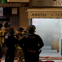 Incendio en un conocido bar del centro de Badajoz