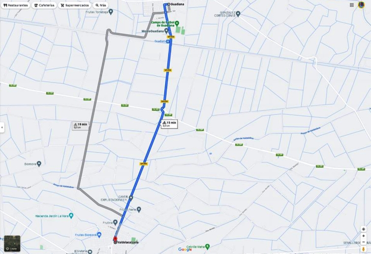 Guadiana y Valdelacalzada se unen para la creación de un carril bici entre ambas localidades