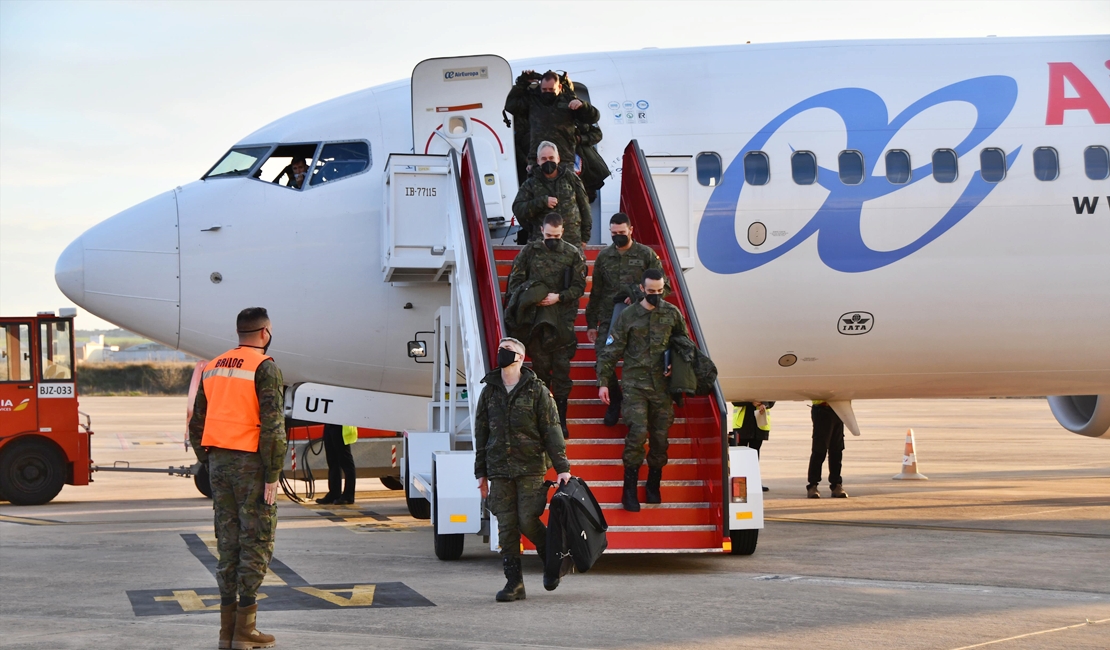 Regresan los últimos militares a Extremadura