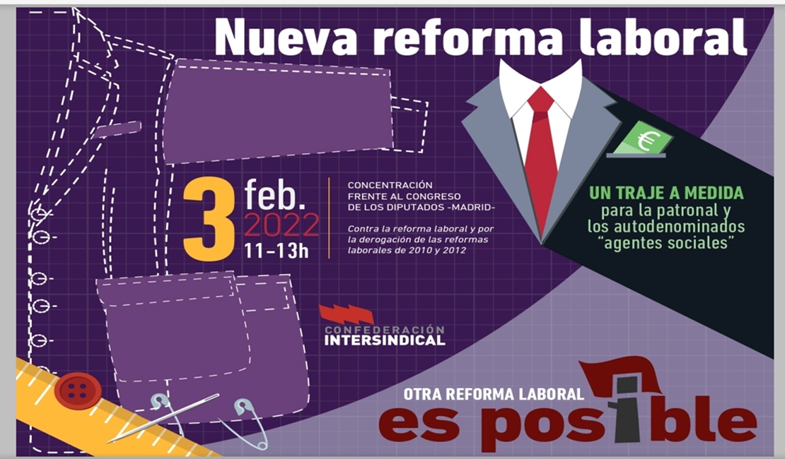 &#39;NO a esta Reforma Laboral&#39; frente al Congreso de los Diputados